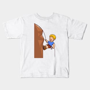 Cute People Climbing Kids T-Shirt